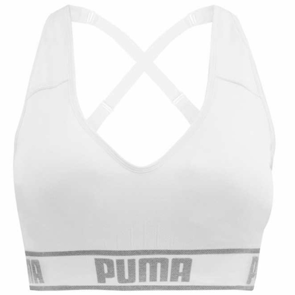 New Puma Women's Seamless Sports Bra 2 Pack - Picture 3 of 8